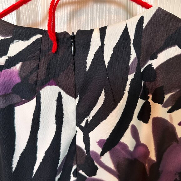 D-6 Connected Apparel Purple wine country printed sleeveless dress size14 - Picture 4 of 6